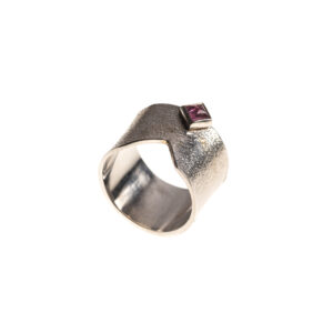 Silver Ring with tourmaline