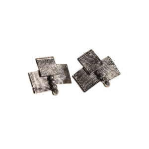 Black Rhodium plated Silver Earrings