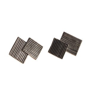 Black Rhodium plated Silver Earrings